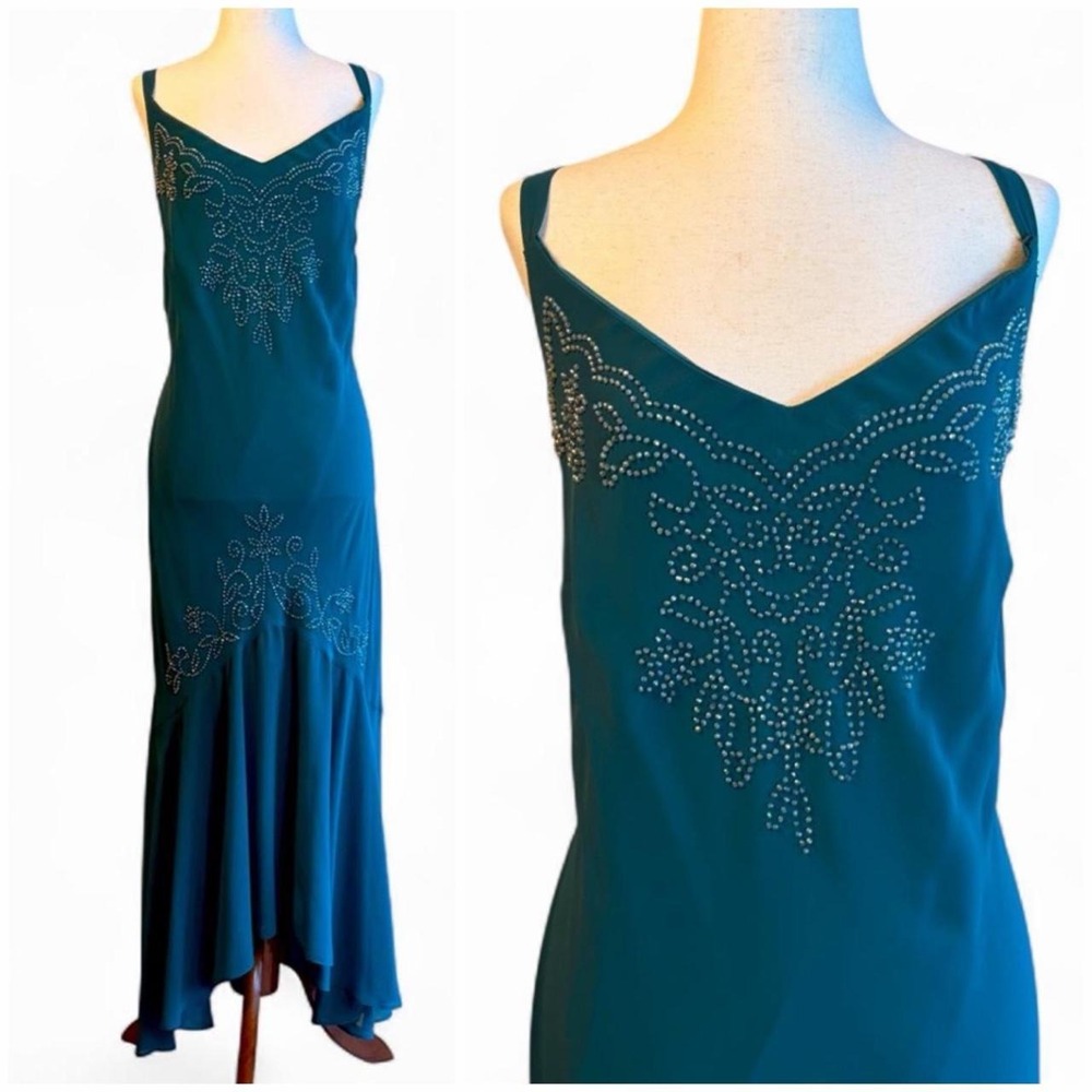 Vintage 90s/y2k beaded maxi dress